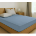 Σεντόνι λάστιχο μονόχρωμο 100Χ200+32  σχ. Rainbowμονό blue
