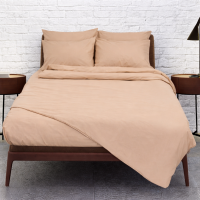 Σεντόνι μονόχρωμο flat χωρίς λάστιχο 170X260 χρώμα μπεζ