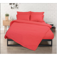 Σεντόνι flat μονόχρωμο 160x250  σχ. Rainbow μονό coral