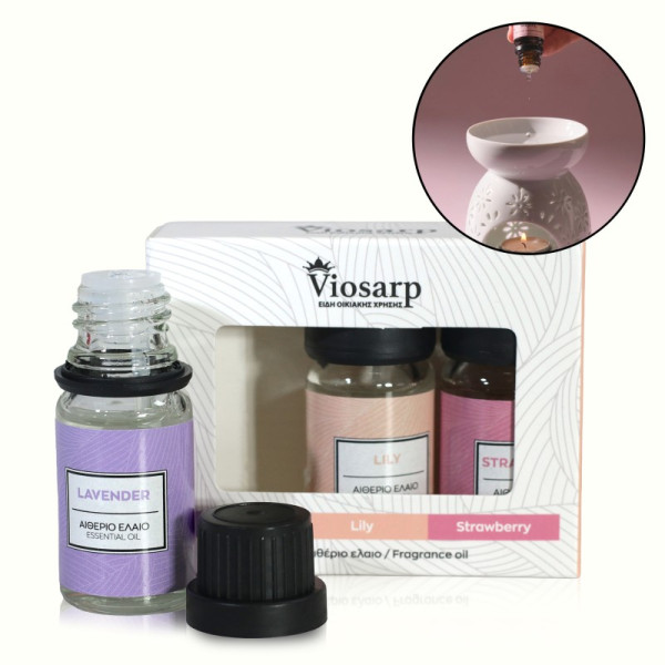 ΑΡΩΜΑΤΙΚΟ ΣΕΤ ΑΙΘΕΡΙΩΝ ΕΛΑΙΩΝ 3 ΤΕΜΑΧΙΩΝ 10ML No997854 lavanda/lily/strawberry ΑΡΩΜΑΤΙΚΟ ΣΕΤ ΑΙΘΕΡΙΩΝ ΕΛΑΙΩΝ 3 ΤΕΜΑΧΙΩΝ 10ML No997854 lavanda/lily/strawberry