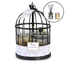 ΑΡΩΜΑΤΙΚΟ ΣΕΤ ΔΩΡΟΥ ΚΕΡΙ ΚΑΙ DIFFUSER ΜΕ ΣΤΙΚ No998001 lavanda