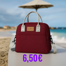 Tasty Ισοθερμικό Τσαντάκι Φαγητού Χειρός -'Ωμου μπορντω Μ26,5 x Π15x Υ22,5cm