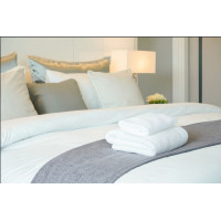 Παπλωματοθήκη Ξενοδοχείου μονή Lux CVC 50% Cot -50% Pol 144 κλωστ΄ών Λευκό 160x240
