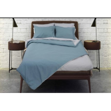 Σεντόνι σετ μονό 170x260 (2τμχ) με 1 μαξ/κη blue-ice grey σχ.Rainbow