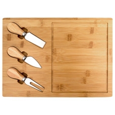 ΠΛΑΤΩ ΣΕΡΒΙΡΙΣΜΑΤΟΣ BAMBOO ΜΕ 3 ΑΞΕΣΟΥΑΡ ΤΥΡΙΟΥ 39x29cm VC2375