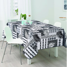 Τραπεζομάντηλο μαύρο αλέκιαστο στρογγυλό σχ. Axel Φ150