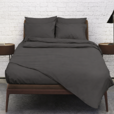 Σεντόνι μονόχρωμο flat χωρίς λάστιχο 170X260 χρώμα ανθρακί 