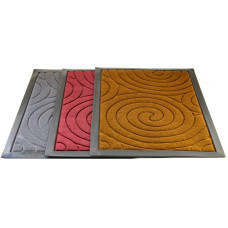 Πατάκι μοκέτα ορθογώνιο σχέδιο στρόβιλος 40x60 cm  γκρι
