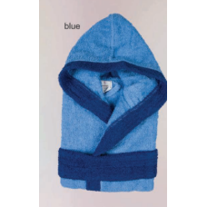 Μπουρνούζι παιδικό Σχ.Junior δίχρωμο βαμβακερό Blue -Raf Νο 6,8,10,12,14