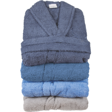 Μπουρνούζι μονόχρωμο με κουκούλα ενηλίκων σχ. Fresh 100% cotton Ραφ