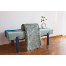 Κουβερτάκι ριχτάρι  flannel με ανάγλυφο σχέδιο 160Χ220 χακί 