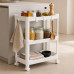 Viosarp Τρόλεϊ Κουζίνας 3 Θέσεων Λευκό 40x22x67cm Viosarp Τρόλεϊ Κουζίνας 3 Θέσεων Λευκό 40x22x67cm