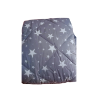 Πάπλωμα 160X220 βαμβακερό σχ.αστέρια  γκρι
