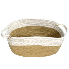 ΚΑΛΑΘΙ ΔΙΑΦΟΡΩΝ ΧΡΗΣΕΩΝ ΣΧΟΙΝΙ ΔΙΧΡΩΜΟ 40x26χ15cm VC3101-3 Μπεζ- εκρού VIOSARP
