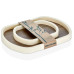 Δίσκος πλαστικός MDF σετ 2 τμχ ορθογώνιος 35x26cm & 23x17cm