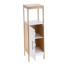 ΡΑΦΙΕΡΑ ΠΡΟΣΦΟΡΑ ΜΠΑΜΠΟΥ ΞΥΛΙΝΗ ΜΕ 2 ΡΑΦΙΑ ΚΑΙ ΝΤΟΥΛΑΠΙ WR7532 30x30x95cm VIOSARP