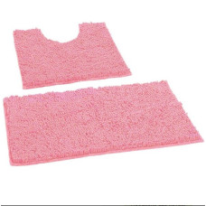 Πατάκι σετ shaggy 50x80+50x40 ροζ Ε-3226 Sidi Home