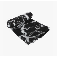 Κουβερτάκι ριχτάρι  flannel soft εμπριμέ 150x220  TNS black