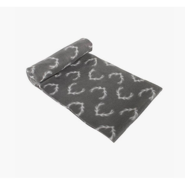 Κουβερτάκι ριχτάρι  flannel soft εμπριμέ 150x220  TNS grey
