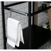 Κρεμάστρα για πετσέτα κουζίνας 22,5x6x9 cm χωνευτή για πόρτα γκρι