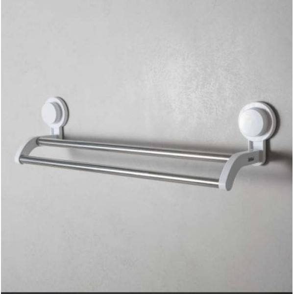Bathlux Ράγα πετσετών διπλή με βεντουζες 53x10.5x13cm 30129 .