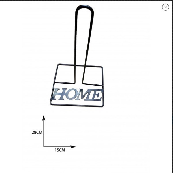 Βάση - stand για χαρτί κουζίνας μαύρη σχ. Home