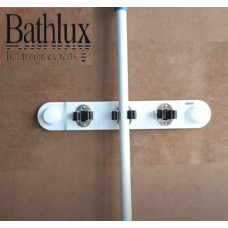 Bathlux Θήκη αποθήκευσης σκούπας  3 θέσεων με βεντούζες