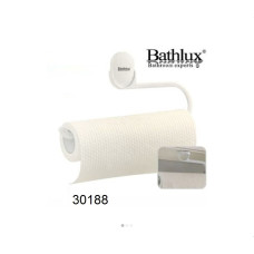 Κρεμαστή βάση για χαρτί κουζίνας πλαστική με βεντούζες 30188 285x15x145mm Bathlux