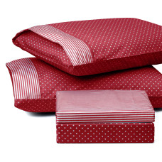 Beauty Home Σετ παπλωματοθήκη μονή πουά JOY Art 1680 160x240 Κόκκινο