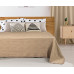 Beauty Home Κουβέρτα ζακάρ Art 1349 με δαντέλα μονή σε 3 χρώματα  170x250  Antique