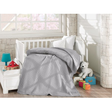 Beauty Home Κουβέρτα πικέ σε 4 χρώματα Art 5116 120x160  Γκρι