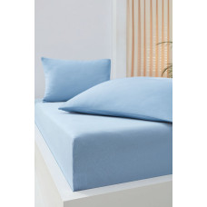 Beauty Home Σεντόνι με λάστιχο 160x200+30 σε 6 χρώματα Art 1382  160x200+30  Γαλάζιο