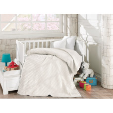 Beauty Home Κουβέρτα πικέ σε 4 χρώματα Art 5116 120x160  Εκρού