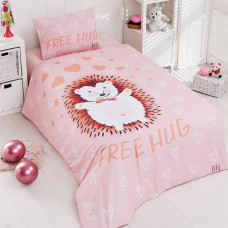 Beauty Home Σετ σεντόνια μονά Hug Art 6165 165x240 Σομόν