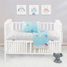 Beauty Home Σετ σεντόνια βρεφικά Art 5179 120x160 Γαλάζιο