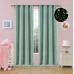 Beauty Home Κουρτίνα φωσφορίζουσα με 8 κρίκους Art 6140 140x260 Μέντα