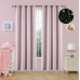 Beauty Home Κουρτίνα φωσφορίζουσα με 8 κρίκους Art 6140 140x260 Ροζ