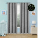 Beauty Home Κουρτίνα φωσφορίζουσα με 8 κρίκους Art 6140 140x260 Γκρι