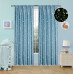Beauty Home Κουρτίνα φωσφορίζουσα με τρέσα Art 6141 140x270 Σιέλ