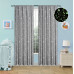 Beauty Home Κουρτίνα φωσφορίζουσα με τρέσα Art 6141 140x270 Γκρι