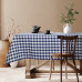Beauty Home Επαγγελματικό τραπεζομάντηλο Checks Art Ε8013 Μπλε 145x145