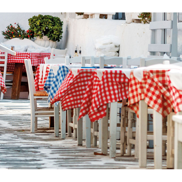 Beauty Home Επαγγελματικό τραπεζομάντηλο Checks Art Ε8014 Πράσινο 145x145