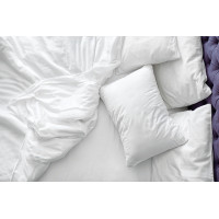 Beauty Home Σεντόνι Ξενοδοχείου μονό Lucid Art Ε1032 Percale CVC 80%Cot-20%Pol 170x275 Λευκό
