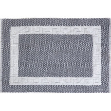 Beauty Home Ταπέτο μπάνιου Atlas Art 3017 νηματοβαφή μαίανδρος 50x75 Γκρι,Λευκό