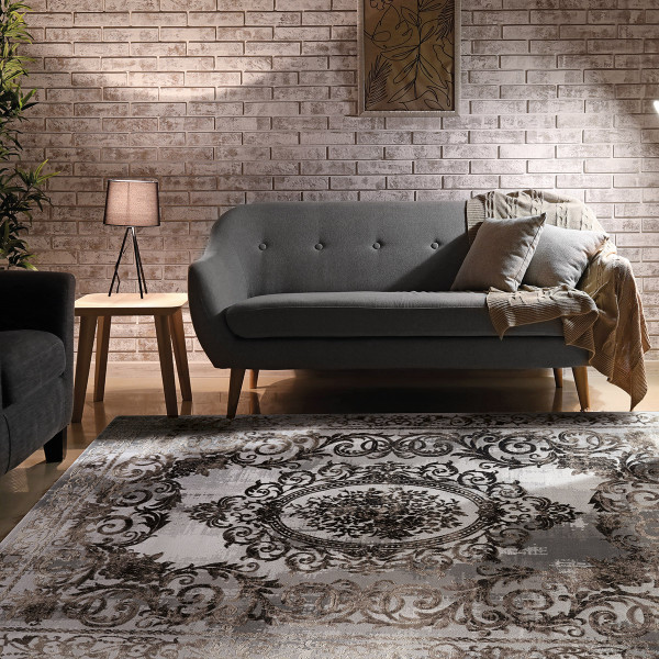 Beauty Home Χαλί Stylish Art 9418 160x230 Γκρι,Μπεζ
