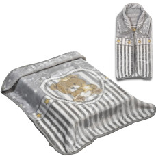 Beauty Home Κουβέρτα βρεφική - Υπνόσακος Art 5250 80x90 Γκρι