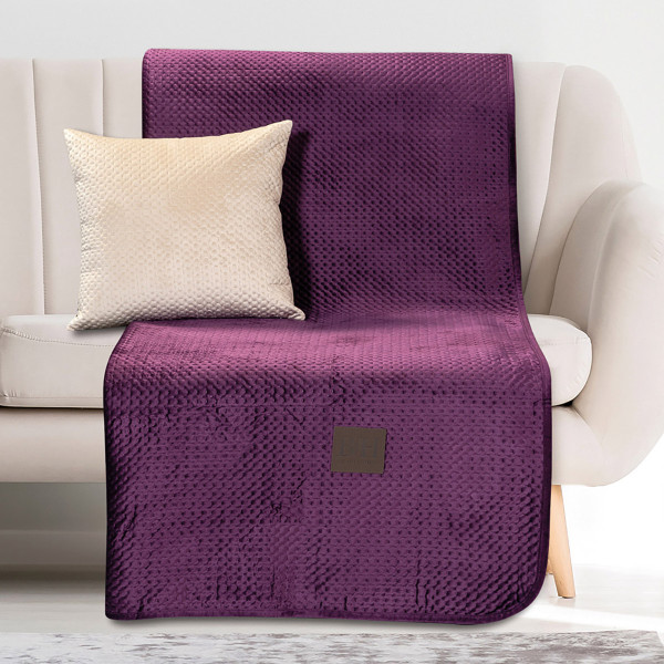 Beauty Home Ριχτάρι Μονοθέσιο Velvety Art 8411 180x170 Μωβ