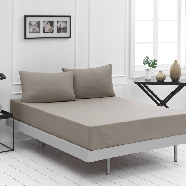 Beauty Home Ζεύγος μαξιλαροθήκες μονόχρωμες Art 1999 52x73 Μπεζ