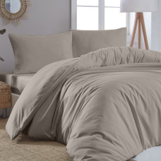 Beauty Home Παπλωματοθήκη μονή μονόχρωμη Art 1999 170x250 Μπεζ