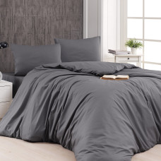 Beauty Home Παπλωματοθήκη υπέρδιπλη μονόχρωμη Art 1999 230x250 Ανθρακί